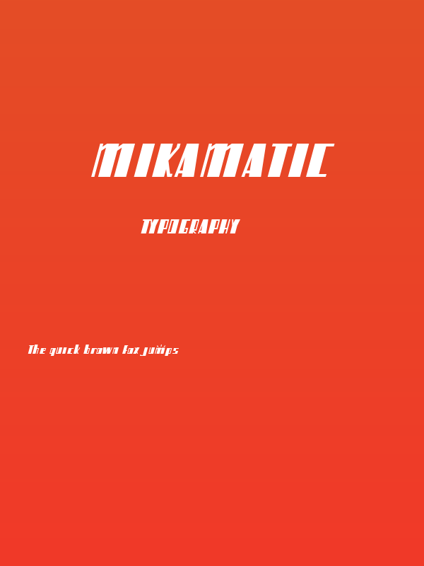 Mikamatic Poster