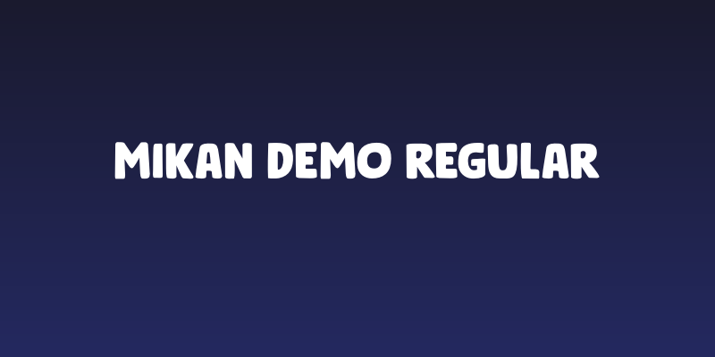 Mikan DEMO Regular Social Header