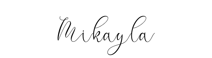 Mikayla  免费字体下载