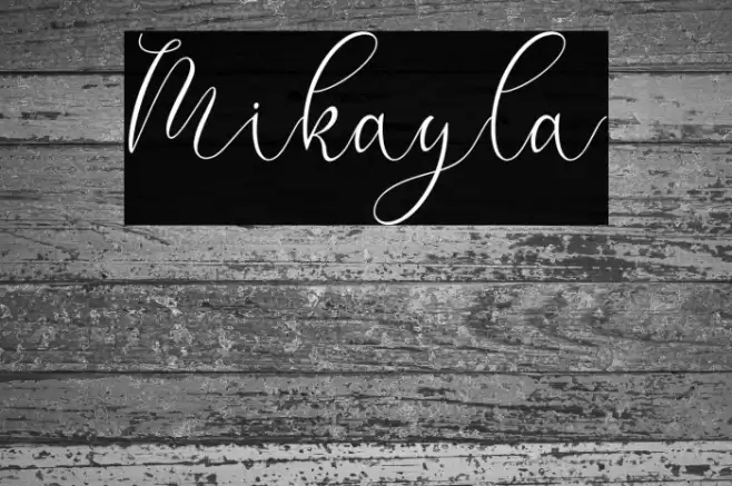 Mikayla Font examples