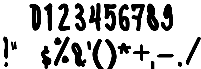 Mike Brychkovsky Font OTHER CHARS