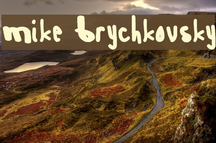 Mike Brychkovsky Font examples
