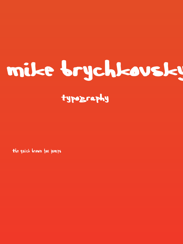 Mike Brychkovsky Poster