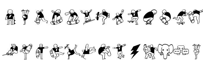 Mike vallely Font LOWERCASE