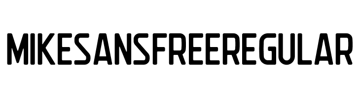 MikeSansFreeRegular  font caratteri gratis