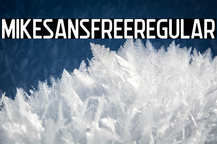 MikeSansFreeRegular Example 2