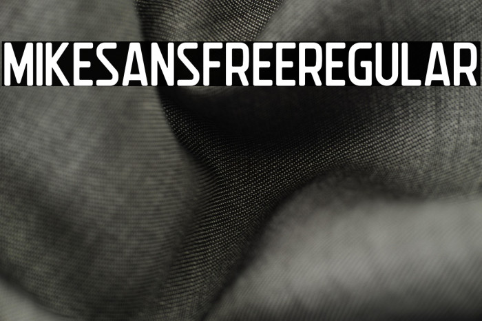 MikeSansFreeRegular Example 3