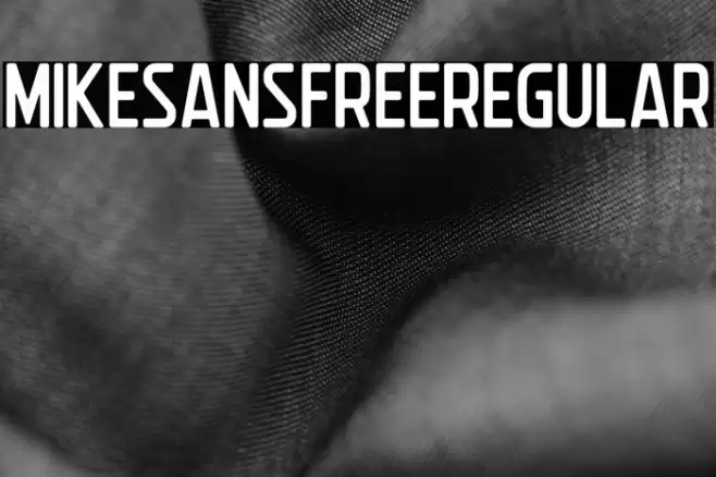 MikeSansFreeRegular Font examples