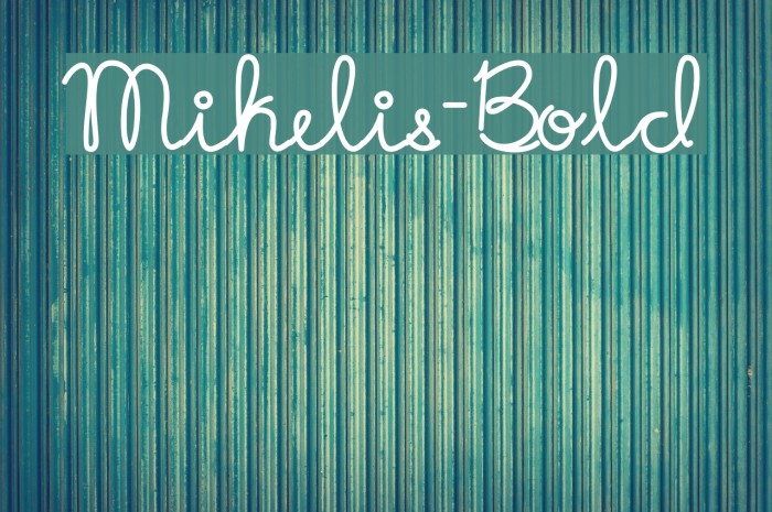 Mikelis-Bold Font examples