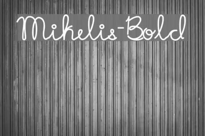Mikelis-Bold Font examples