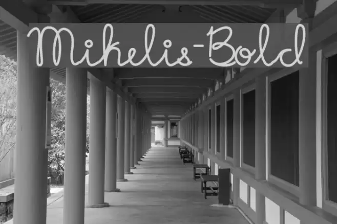 Mikelis-Bold Font examples
