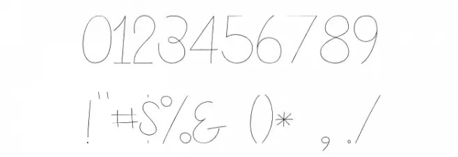 Mikelis-Light Font OTHER CHARS