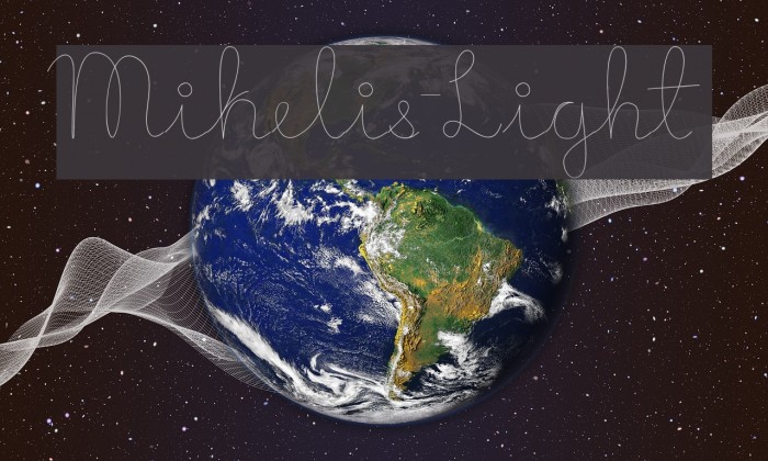 Mikelis-Light 字体 examples
