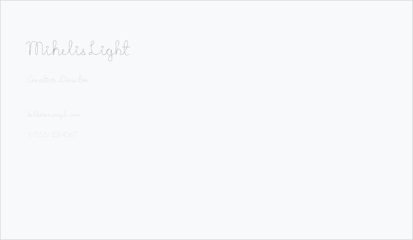 Mikelis-Light Business Card