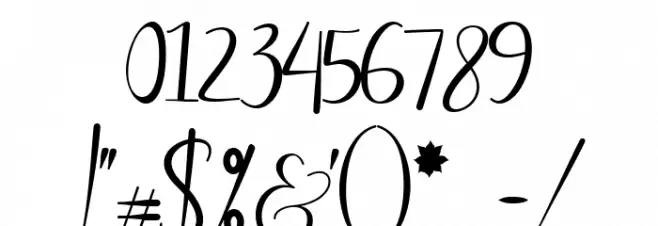 Mikella Font OTHER CHARS