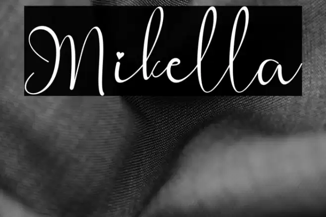 Mikella Font examples