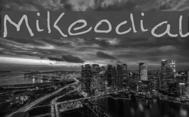 Mikeodial Font examples