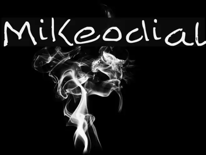 Mikeodial Font examples