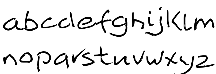 Mikeodial Font LOWERCASE