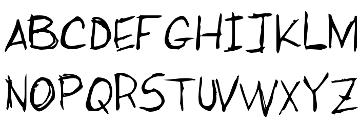 Mike's Big Day Font LOWERCASE