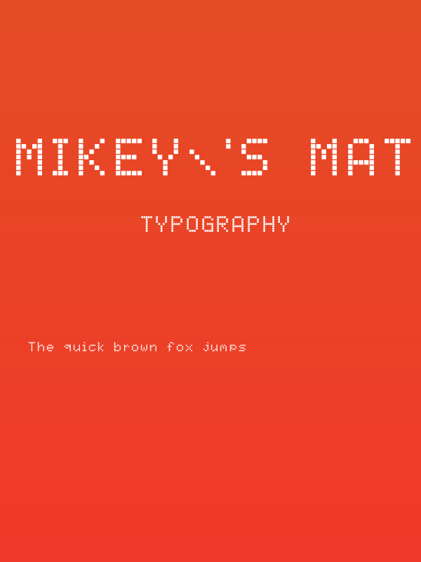Mikey's Matrix Poster