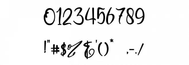 Mikhaella Font OTHER CHARS