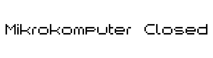 Mikrokomputer Closed  Descarca Fonturi Gratis