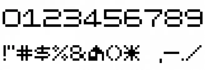 Mikrokomputer Closed フォント その他の文字