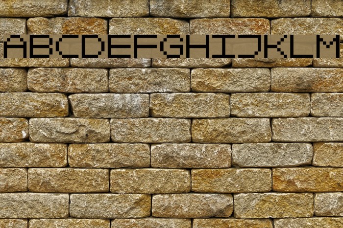 Mikrokomputer Closed Font examples