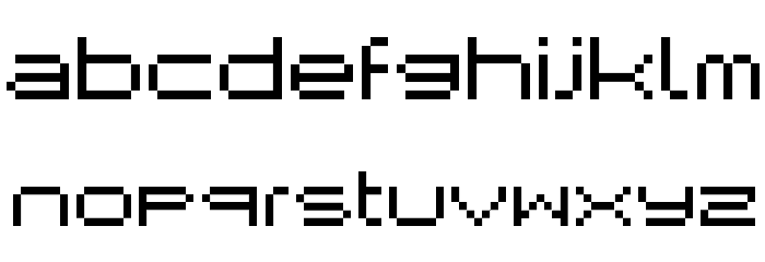 Mikrokomputer Closed Font LOWERCASE