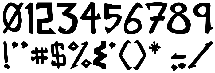 Mikroprepeia Font OTHER CHARS