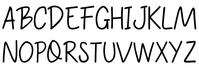Mikuah Font UPPERCASE
