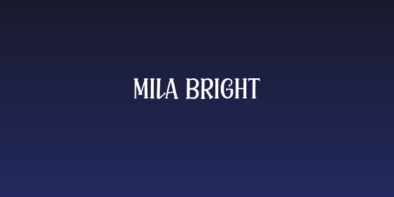 Mila Bright Social Header