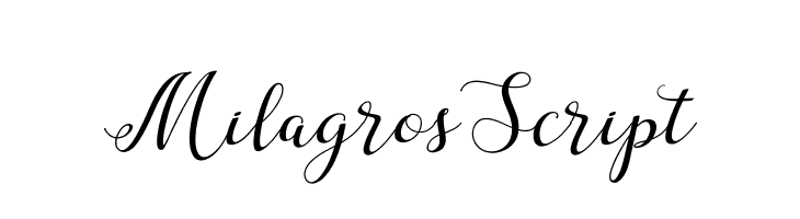 MilagrosScript  フリーフォントのダウンロード