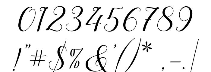MilagrosScript Font OTHER CHARS