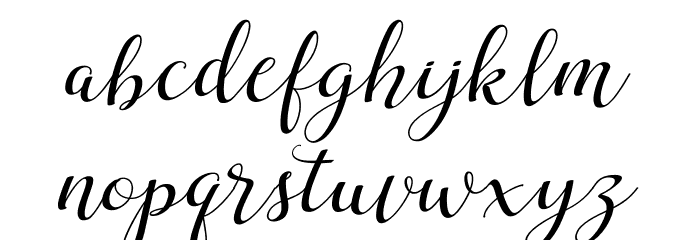 MilagrosScript Font LOWERCASE