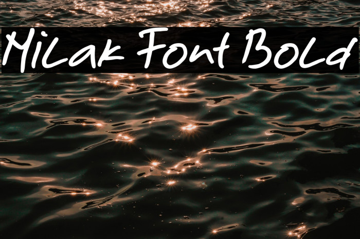 Milak Font Bold Example 1
