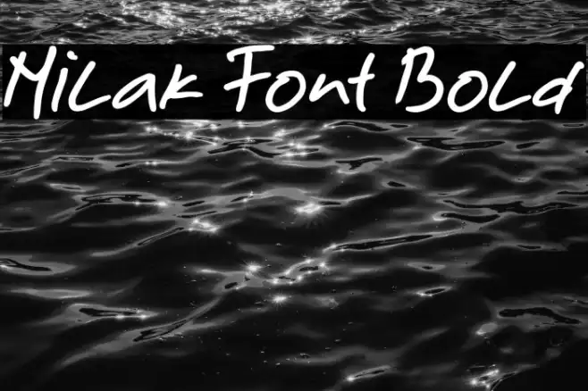 Milak Font Bold Example 1