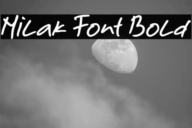 Milak Font Bold Example 2