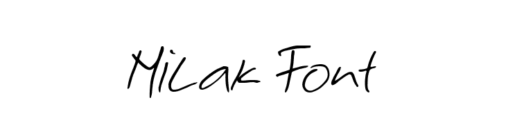 Milak Font  Frei Schriftart Herunterladen