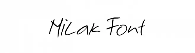 Milak Font  免费字体下载