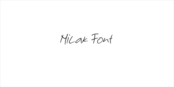 Milak Font Logo