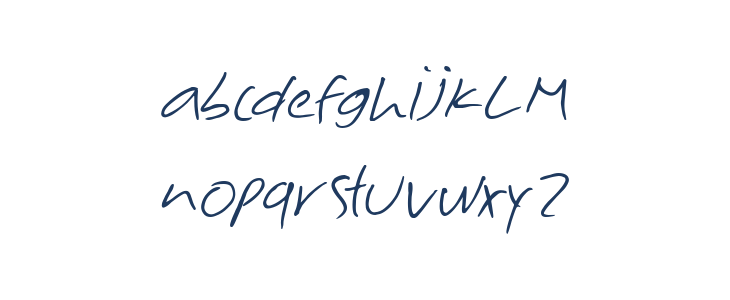 Milak Font Lowercase