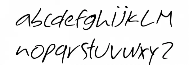 Milak Font फ़ॉन्ट लोअरकेस