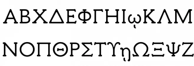 Milan Greek 字体 大写