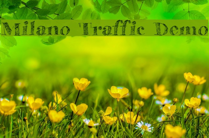 Milano Traffic Demo Font examples