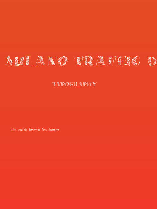 Milano Traffic Demo Poster