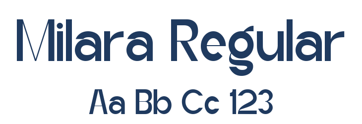 Milara Regular Font Preview