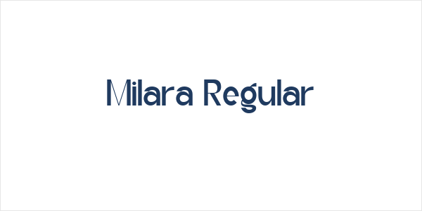 Milara Regular Logo