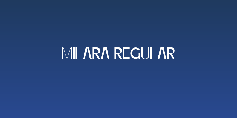 Milara Regular Social Header